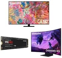 Samsung tvs, monitors, drives, and more