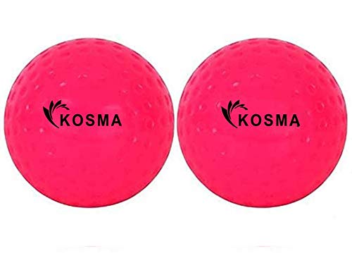  Kosma Lot de 2 balles de hockey en PVC Rose