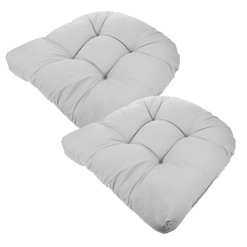 Gadpiparty 2 Piezas Pack Cojines de Suelo para Jardín y Terraza Asiento Ergonómico y Acolchado Altura para Adultos Resistentes y Cómodos para Sillas Exteriores y Yoga