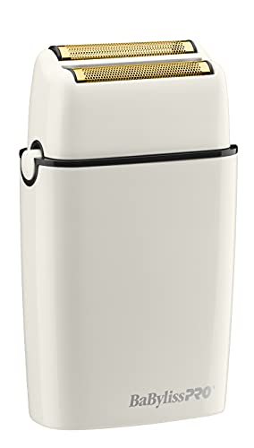 BaBylissPRO BaBylissPRO FOILFX02 Cordless Metal Double-Foil Shaver, White, White, 1 ct.