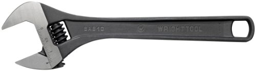 Wright Tool 9AB12 12-Inch Adjustable Wrench with 1-1/2-Inch Maximum Capacity, Black