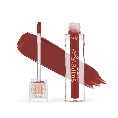Image of BARELOVE Swipe Right Non-Transfer Matte Liquid Lipstick | Up to 12-Hour Long-Lasting | 6 ml | Quick-Dry, Lightweight, One-Swipe High Pigmentation | Transfer Proof Lip Colour for Women - Fawn Kiss