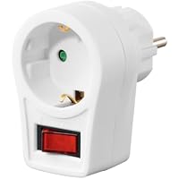 Hama Enchufe con interruptor (Adaptador de toma de corriente,