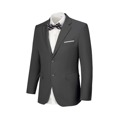 Men's Slim Fit Lightweight Blazer - 2 Button Sport Coat for Casual, Wedding, Prom & Tux Suit Jacket