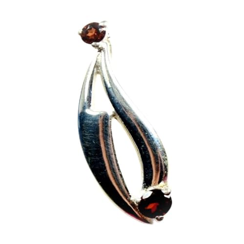 Pendentif en grenat et argent sterling pour sublimer vos tenues du soir