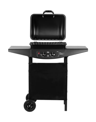 Foto von TEESA TSA0080 Gas-Grill, 2 Brenner, schwarz