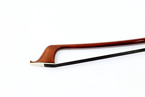 image for Vio Music #403 3/4 Bass Bow,brazilwood, Ebony Frog, French Style, Blac