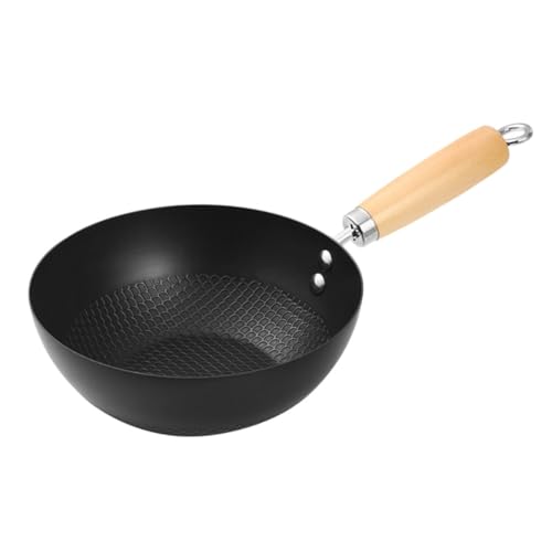 Wok de fondo plano Alipis antiadherente pequeño hierro miniatura 1