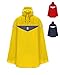 HOCK Premium Fahrrad Regenponcho 'Super Praktiko' mit Lüftung und seitlicher Armöffnung - 100% wasserdichter Fahrradponcho für Herren & Damen (Gelb, L)