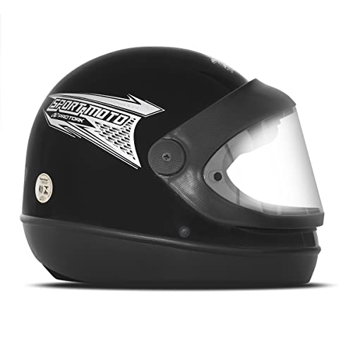 Capacete Automático Sport Moto SM Solid 60 Preto