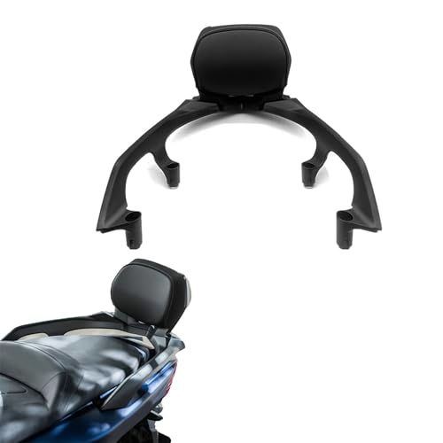 Dossier et porte-bagages moto pour sécuriser le passager et les bagages sur TMAX 560