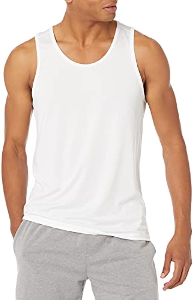 Amazon Essentials Men's Tech Stretch Tank T-Shirt