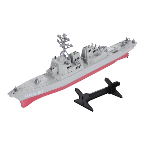 Barco de guerra de juguete para regalar a fans militares y niños apasionados de la marina