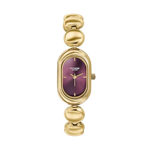 Image of Sonata Poze 8 Quartz Analog with Plum Dial IPG Alloy Strap Watch for Women - SP80173YM01W