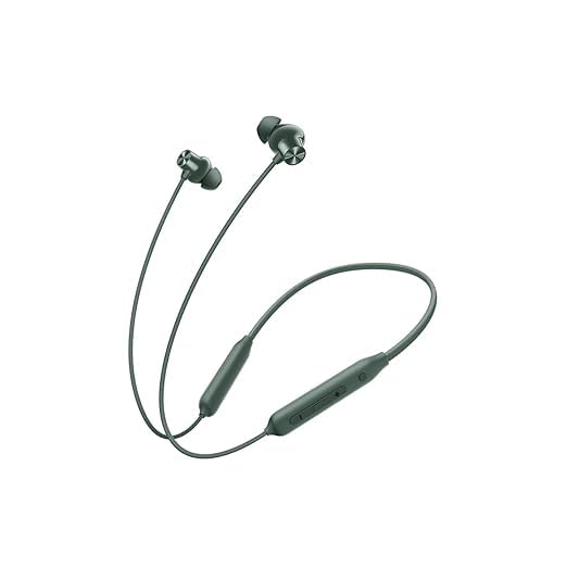 Original for Oneplus Bluetooth Neckband Earphones Z2 ANC | 12.4mm Bass Drivers | 45dB Active Noise Cancellation | Long 28H Battery Life | Fast Charging Lightweight Flexible Design Booming Black-1-picture-16