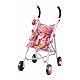 BABY born Happy Birthday Deluxe Buggy, zusammenklappbarer Puppenwagen mit blinkenden Rädern, 829950 Zapf Creation