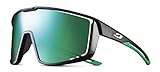 Julbo Unisex Fury Sonnenbrille, Schwarz/Grün, Einheitsgröße