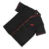 Healeved Kochhemd Kurzarm Schwarz Für Herren Catering-uniform Aus Baumwollgewebe Atmungsaktive Lebensmitteljacke Für Restaurant Und Hotel