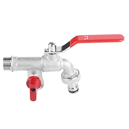 Dubbele klep kraan, 1/2 messing waterkraan, 90 graden dubbele klep waterkraan 1/2"messing kraan thuis buiten tuin gereedschap - Image 7