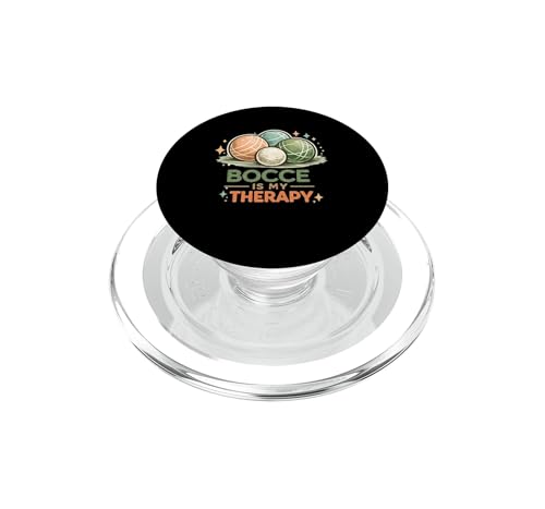 Bocce is My Therapy PopGrip MagSafe cadeau pétanque idéal