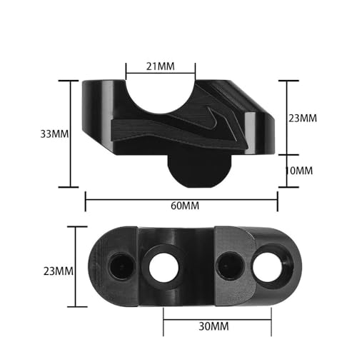 Rehausseur de guidon PCX fixation par pince ajustement bras - 5