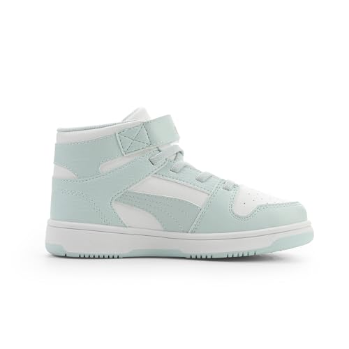 Image of PUMA Kids' Rebound Layup Mid Hook and Loop Sneakers