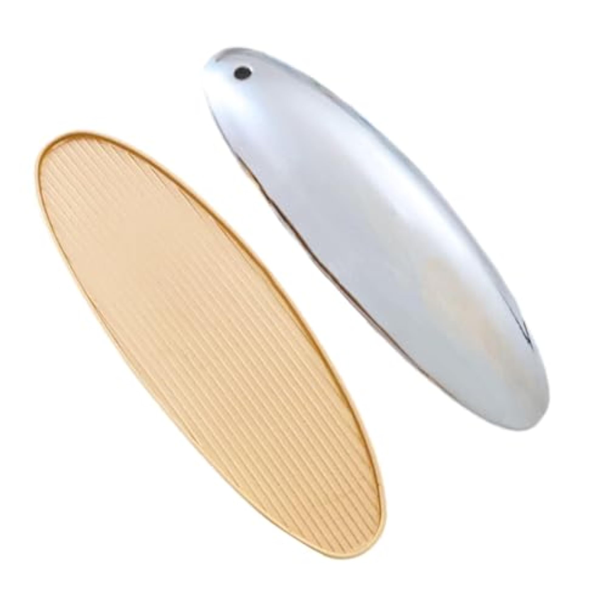 2 Pieces Classic Hair Barrettes for Women, Matte Gold