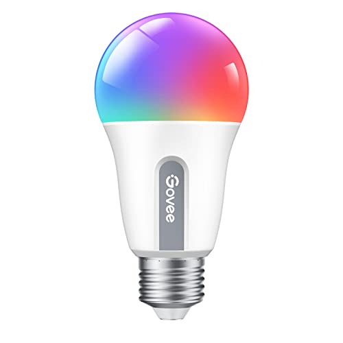 Govee Smart Light Bulbs, Color Changing Light Bulbs with Music Sync, 54 Dynamic Scenes, 16 Million DIY Colors WiFi & Bluetooth Light Bulbs Work with Alexa, Google Assistant & Govee Home App, 1 Pack