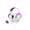 Havit Headphone Fone de Ouvido H2002d Purple, Gamer, com Microfone, Falante 53mm, Plug 3, 5mm: compatível com XBOX ONE e PS4, HAVIT, HV-H2002d Cor Roxo e Branco