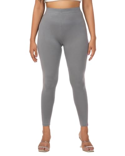 Image of Loveit Womens Solid Viscose Slim Fit Ankle Length Leggings