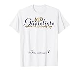 Lustige Idee 60. Geburtstag Gästebuch VIP Liste