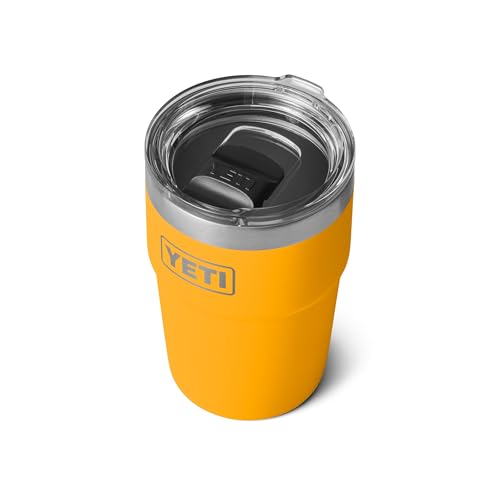 Image of YETI Rambler 16 oz Stackable Tumbler, Vacuum Insulated, Stainless Steel with MagSlider Lid