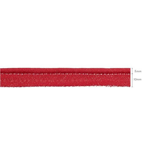 TEXTEX = Piping for Sewing Decoration, and Crafts. Composition 50% Cotton and 50% Polyester. Total Width of 15mm, Cord of 5mm - Image 3