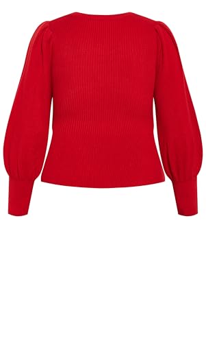 City Chic Women's Plus Size Jumper JoJo Peplum 7