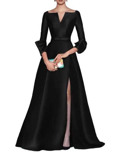 Caodip A Line Evening Gown Elegant Dresses for Women Satin