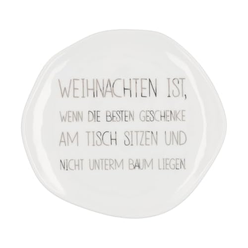 Teller 'Weihnachten ist', klein