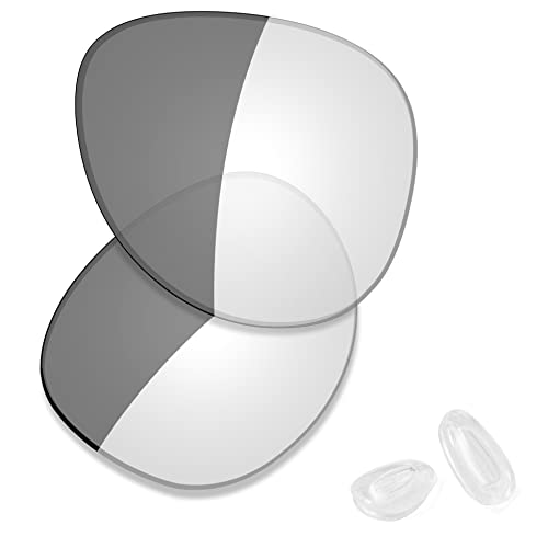 Image of SAUCER Premium Replacement Lenses & Nosepads for Oakley Elmont M OO4119 | UV400 Protection, Anti-Scratch, Precise Fit