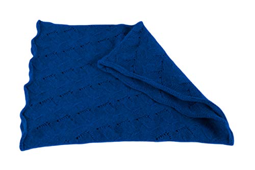 Love Cashmere Women's 100% Cashmere Infinity Scarf Snood - Deep Blue - made in Scotland3
