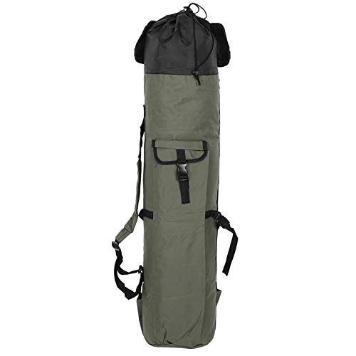 OUKENS Angeltasche, Multifunktions-Aufbewahrungstasche für Angelrutenrolle Rutentragetasche Angelwerkzeug-Organizer(Grün…