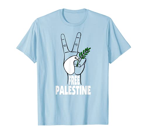 West Bank Middle East Peace Dove Olive Branch Free Palestine T-Shirt