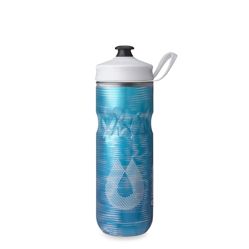 Image of HydraPak | Polar Bottle - Polar Sport Insulated Water Bottle - BPA-Free, Sport & Bike Squeeze Bottle with Handle (Pulse Blue, 600ml / 20oz)