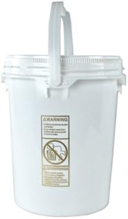 5 Gallon Life Latch New Generation High Density Plastic Tamper Evident Shipping Container with Red Lid (2 Containers)