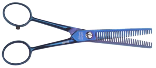 EHASO doppelseitige, langlebige Titan Hundeschere Effilierschere, 15cm