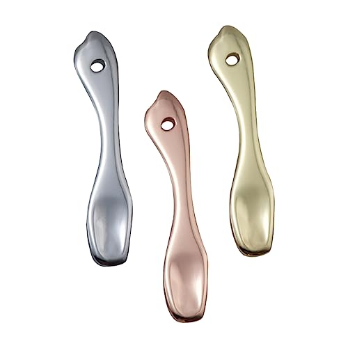 FOMIYES 3pcs Face Cream Spatula Makeup Scoop Tool Set Facial Cream Mask Spoon for Ladies Smooth Surface No Scratch Easy Application Sturdy Metal Material