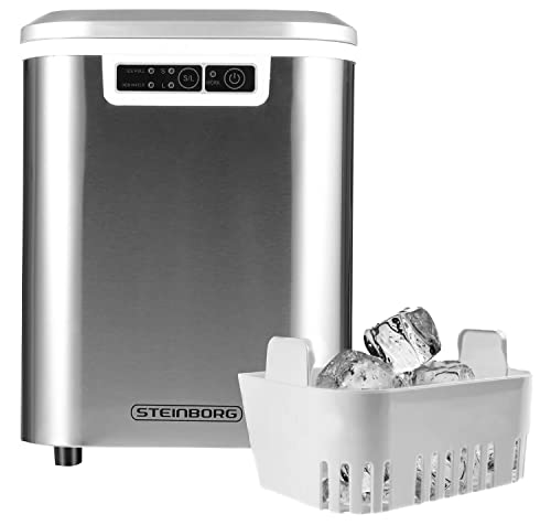 Edelstahl Eiswürfelmaschine | Ice Cube Maker | 12 kg in 24h | 2,2 Liter Kapazität | Eismaschine | Eiswürfel | Eiswürfelbereiter | Eiswürfelzubereiter | – Bild 7