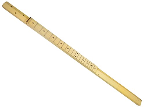 23-Inch Scale Fully-Fretted 3-string Cigar Box Guitar Neck