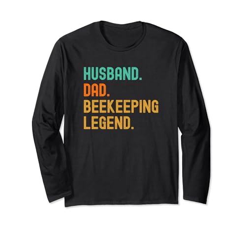 Beekeeper Husband Dad Beekeeping Legend Maglia a Manica