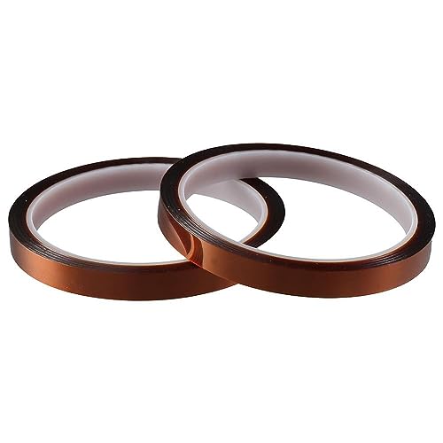Image of 2 Rolls 10mm X 33m 108ft Heat Tape, Heat Transfer Tape,Thermal Tape,High Temperature Tape,Heat Tape for Sublimation