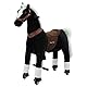 Sweety Toys 7325 Reittier gross Pferd BLACKY auf Rollen für 4 bis 9 Jahre - RIDING ANIMAL