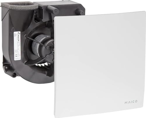 Maico - Original ER 60 0084.0100 - Standardausführung Ventilatoreinsatz mit Abdeckung & Filter für Bad Küche Mehrfamilienhaus Aufenthaltsraum Esszimmer